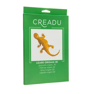 Creadu, Zestaw kreatywny do tworzenia origami Jaszczurka 3D - Zabawki kreatywne - miniaturka - grafika 1