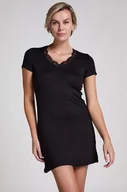Bielizna nocna - Hunkemöller Koszula nocna Jersey Czarny - miniaturka - grafika 1