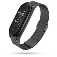 Akcesoria do smartwatchy - Bransoleta Milaneseband do Xiaomi Mi Band 7 Black - miniaturka - grafika 1