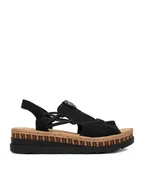 Sandały damskie - Rieker Sandały CEO-V7972-00 Czarny - miniaturka - grafika 1