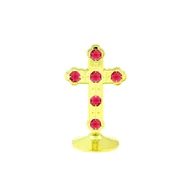 Figurki dekoracyjne - Crystocraft, miniaturka-figurka pozłacana Swarovski - KRZYŻ - miniaturka - grafika 1