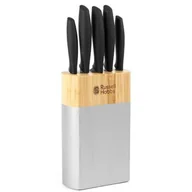 Noże kuchenne - Zestaw noży RUSSELL HOBBS Srebrny komplet (6 elementów) - miniaturka - grafika 1