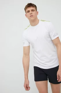 Koszulki męskie - GUESS t-shirt męski kolor biały z aplikacją - grafika 1