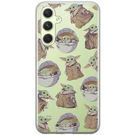 Etui i futerały do telefonów - ERT GROUP etui na telefon Samsung A54 5G, case oryginalny i oficjalnie licencjonowany przez Star Wars, wzór Baby Yoda 028, optymalnie dopasowane, plecki z TPU częściowo przeźroczyste - miniaturka - grafika 1