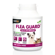 Artykuły przeciw pasożytom - VETIQ Flea Guard® preparat na pchły i kleszcze 90 tabletek - miniaturka - grafika 1