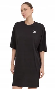 PUMA CZARNA SUKIENKA DAMSKA Z KRÓTKIM RĘKAWEM I LOGO L I1E - Sukienki PUMA CZARNA SUKIENKA DAMSKA Z KRÓTKIM RĘKAWEM I LOGO L I1E - Sukienki - miniaturka - grafika 1