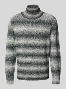 Sweter z dzianiny ze stójką model ‘EDDARD’ - Swetry męskie - miniaturka - grafika 1
