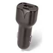 Ładowarki samochodowe - Ładowarka samochodowa Setty Usb + typ C 2,4A czarn - miniaturka - grafika 1