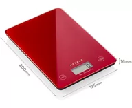 Wagi kuchenne - Waga kuchenna elektroniczna 5kg Mozano Czerwona - miniaturka - grafika 1