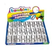 Temperówki - St. Majewski Temperówka pojedyńcza aluminiowa - miniaturka - grafika 1