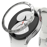 Akcesoria do smartwatchy - Ringke Nakładka Ringke Bezel Styling do Galaxy Watch 4 44 mm Stainless Silver - miniaturka - grafika 1