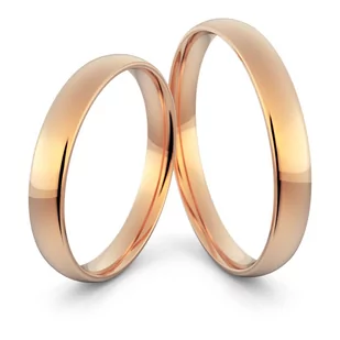 Obrączki ślubne klasyczne zaokrąglone 3 mm - Obrączki ślubne - miniaturka - grafika 2