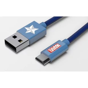 Tribe Tribe Marvel microUSB 120 cm Kapitan Ameryka CMR21601 - Kable USB - miniaturka - grafika 3