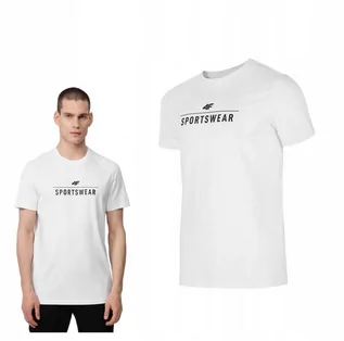 Koszulki męskie - 4f T-shirt Męski Koszulka Bawełniana Sportowa - grafika 1