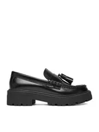 Półbuty damskie - Gino Rossi Loafersy EO-HOX-12036 Czarny - miniaturka - grafika 1