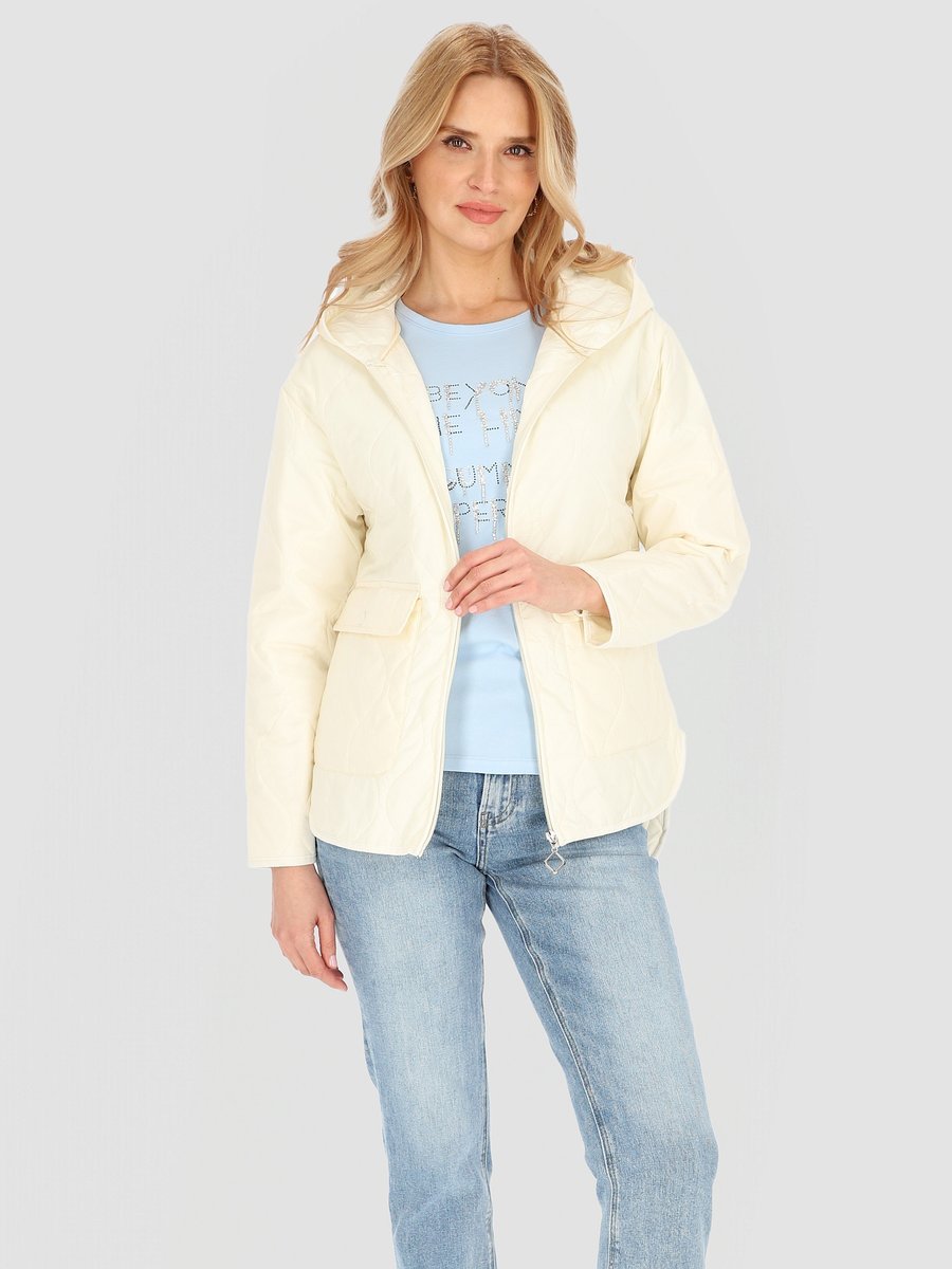 LEKKA PIKOWANA KURTKA DAMSKA Z DŁUŻSZYM TYŁEM