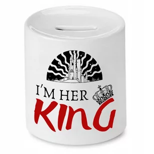 SKARBONKA DLA CHŁOPAKA IM HER KING PREZENT z Nadrukiem ze Zdjęciem - Skarbonki - miniaturka - grafika 1
