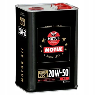 Motul Classic Oil 20w50 5L mineralny olej to aut zabytkowych - Oleje silnikowe - miniaturka - grafika 1