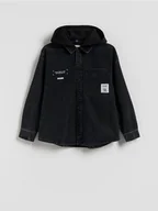 Kurtki i płaszcze dla chłopców - Reserved - Jeansowa koszula - czarny - miniaturka - grafika 1