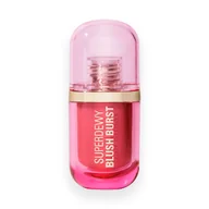 Róże do policzków - Makeup Revolution Superdewy Blush Burst Róż do Policzków Strawberry Milkshake Cool Pink - miniaturka - grafika 1