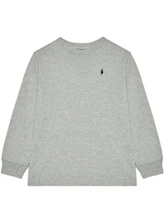 Ralph Lauren Polo Bluzka Ls Cn 322843804005 Szary Regular Fit - Bluzy dla chłopców - miniaturka - grafika 1