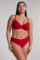 Stroje kąpielowe - Hunkemöller Dół od bikini Luna Rio Midi Czerwony - miniaturka - grafika 1