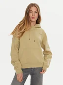 Bluzy damskie - Guess Jeans Bluza W4BQ21 KC811 Beżowy Regular Fit - miniaturka - grafika 1