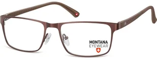 Montana Okulary oprawki prostokątne optyczne MM610B brązowe - Okulary korekcyjne, oprawki, szkła - miniaturka - grafika 1