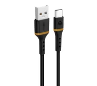 Kable USB - Reinston EK15AC USB-A do USB-C 1,5m Czarny - miniaturka - grafika 1