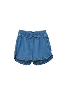 s.Oliver Junior Krótkie spodenki jeansowe dla dziewczynek i dziewcząt, niebieski, 62 - Spodenki damskie - miniaturka - grafika 1