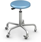 Meble i wyposażenie gabinetów medycznych - Ztm Tech-med TBG02/RM taboret lekarski ze stali kwasoodpornej na kółkach regulowany TB-03 (TB-03-000-RM-T_) - miniaturka - grafika 1