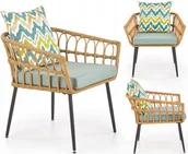 Fotele i krzesła ogrodowe - Halmar Krzesło Ogrodowe Rattanowe GARDENA - miniaturka - grafika 1