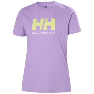 Damska Koszulka z krótkim rękawem HELLY HANSEN W HH LOGO T-SHIRT 34112_699 – Fioletowy - Koszulki i topy damskie - miniaturka - grafika 1