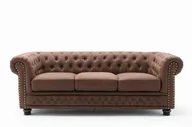 Sofy i kanapy - Invicta Sofa Niagara 3 vintage braun 210 cm Invicta 40652 - miniaturka - grafika 1