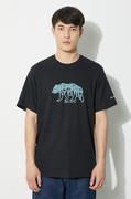 Koszulki męskie - Columbia t-shirt bawełniany Rockaway River kolor czarny z nadrukiem 2036401 - miniaturka - grafika 1