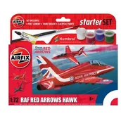 Modele do sklejania - AirFix Zespół akrobacyjny RAF Red Arrows Hawk (z farbami) 55002 - miniaturka - grafika 1
