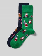 Skarpetki męskie - Skarpety z prążkowanym wykończeniem - miniaturka - grafika 1