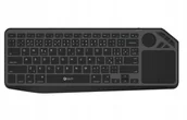 Klawiatury - C-Tech Klawiatura WLTK-02 Bezprzewodowa Touchpad czarny - miniaturka - grafika 1