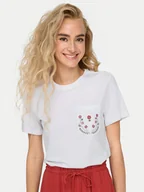 Koszulki i topy damskie - ONLY T-Shirt Polly 15317989 Biały Regular Fit - miniaturka - grafika 1
