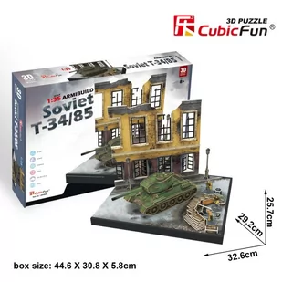 Puzzle 3D Soviet T-34/85 213 elementów - Puzzle - miniaturka - grafika 1