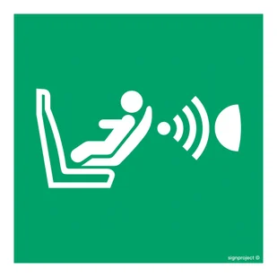 AE014 SYSTEM DETEKCJI OBECNOŚCI I POŁOŻENIA FOTELIKA DZIECIĘCEGO (CPOD), KS - FOLIA PODŁOGOWA FOTOLUMINESCENCYJNA; (500X500MM) - Systemy ekspozycyjne i znaki informacyjne - miniaturka - grafika 1