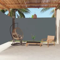 Pawilony ogrodowe - vidaXL Zwijana markiza boczna, antracytowa, 220x600 cm vidaXL - miniaturka - grafika 1