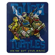 Koce i narzuty dla dzieci - Nickelodeon 's Teenage Mutant Ninja Turtles, koc polarowy "Tough Turtles Blues", 114 cm x 152 cm, wielokolorowy - miniaturka - grafika 1