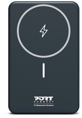 Port Designs 907005 bank mocy Litowo-polimerowy LiPo 10000 mAh Bezprzewodowe ładowanie Czarny
