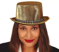 Dodatki do strojów karnawałowych - Cylinder błyszczący, złoty - miniaturka - grafika 1