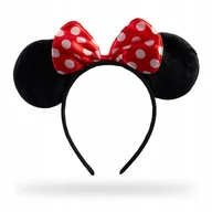 Ozdoby do włosów - Opaska na włosy z uszami i kokardką myszka cekiny Minnie Mouse Myszka - miniaturka - grafika 1