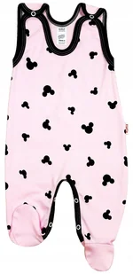 ŚPIOCHY Śpioszki ROZPINANE MYSZKA RÓŻ 62 KLEKLE - Śpiochy dla niemowląt - miniaturka - grafika 1