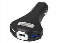 Ładowarki samochodowe - Ładowarka Samochodowa Quick Charge 3.0 Usb-A+Usb-C - miniaturka - grafika 1