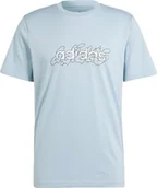 Koszulki męskie - Adidas Koszulka męska adidas Illustrated Linear Graphic jasnoniebieska IS2867 M - miniaturka - grafika 1