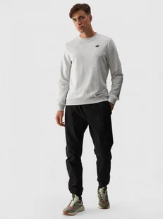 Męskie spodnie casual joggery 4F 4FWMM00TTROM0944 - czarny - Spodnie sportowe męskie - miniaturka - grafika 1